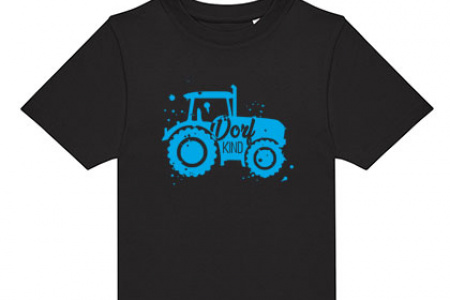 kindershirt-black-neonblue-trecker